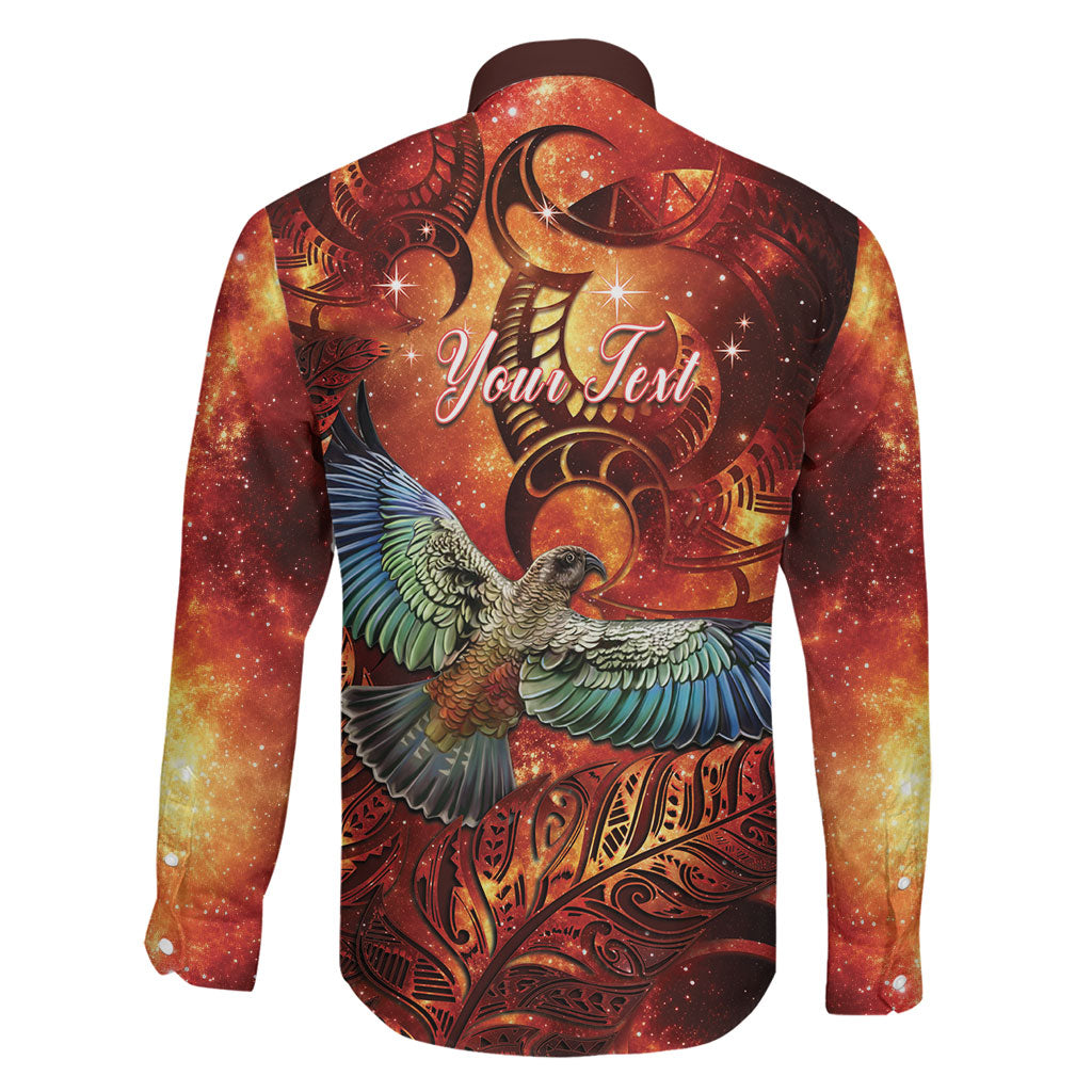 New Zealand Kea Bird Matariki Personalised Family Matching Mermaid Dress and Hawaiian Shirt Silver Fern Maori Pattern LT22 - Polynesian Pride