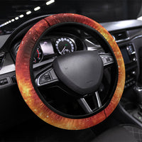 New Zealand Kea Bird Matariki Steering Wheel Cover Silver Fern Maori Pattern