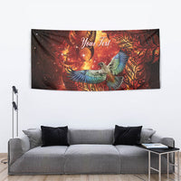 New Zealand Kea Bird Matariki Personalised Tapestry Silver Fern Maori Pattern LT22 - Polynesian Pride