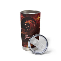 New Zealand Kea Bird Matariki Personalised Tumbler Cup Silver Fern Maori Pattern