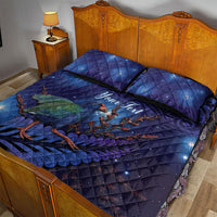Takahe New Zealand Personalised Quilt Bed Set Harakeke Silver Fern Maori Pattern LT22 - Polynesian Pride