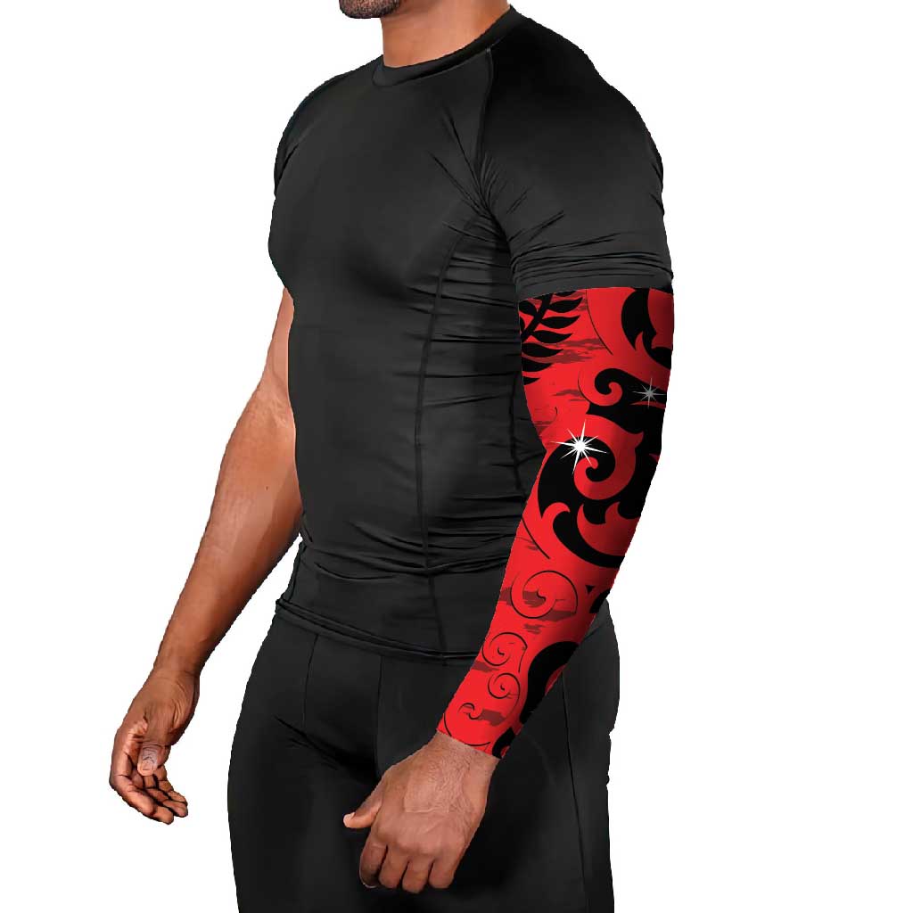 New Zealand Matariki Arm Sleeves Maori New Year Koru Pattern