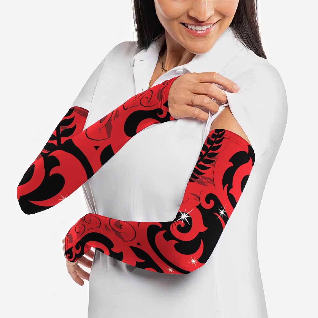 New Zealand Matariki Arm Sleeves Maori New Year Koru Pattern