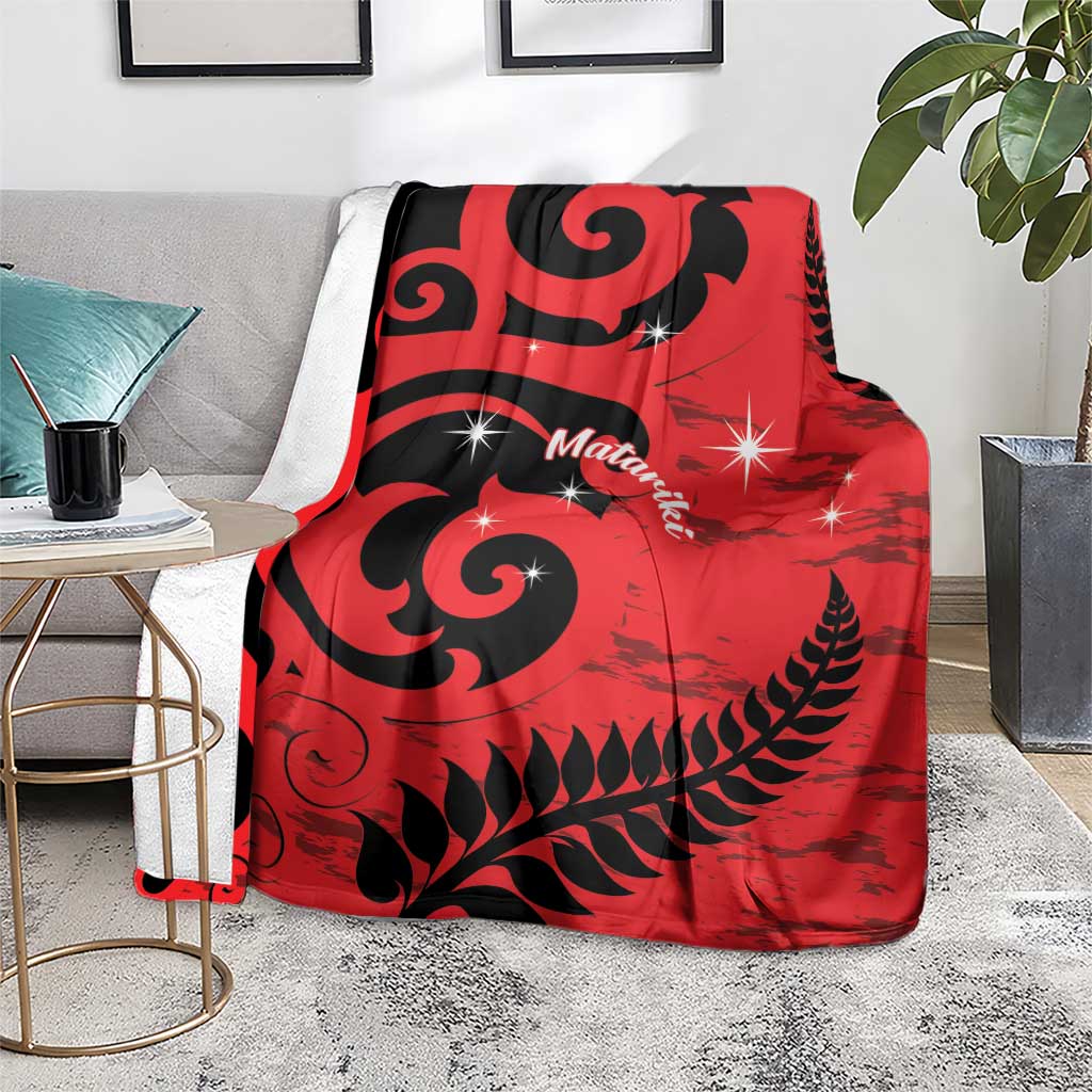 New Zealand Matariki Blanket Maori New Year Koru Pattern
