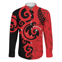 New Zealand Matariki Family Matching Off The Shoulder Long Sleeve Dress and Hawaiian Shirt Maori New Year Koru Pattern