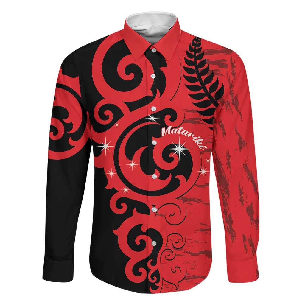 New Zealand Matariki Family Matching Off Shoulder Maxi Dress and Hawaiian Shirt Maori New Year Koru Pattern