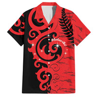New Zealand Matariki Hawaiian Shirt Maori New Year Koru Pattern LT22 Red - Polynesian Pride