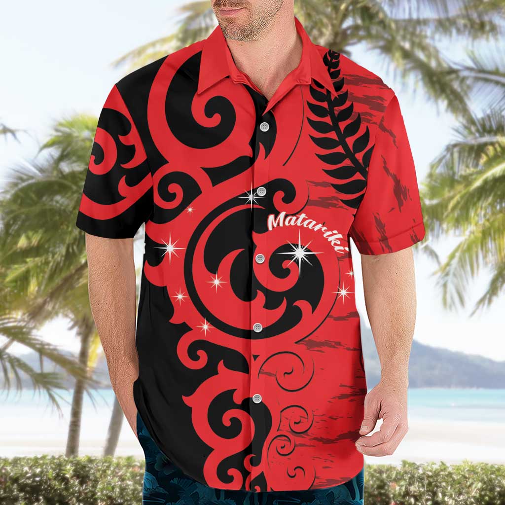 New Zealand Matariki Hawaiian Shirt Maori New Year Koru Pattern LT22 - Polynesian Pride
