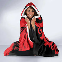 New Zealand Matariki Hooded Blanket Maori New Year Koru Pattern