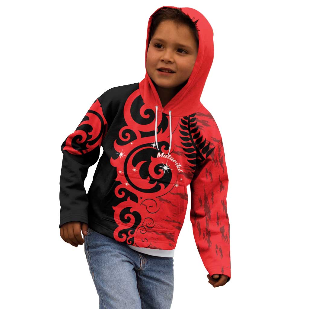 New Zealand Matariki Kid Hoodie Maori New Year Koru Pattern LT22 - Polynesian Pride