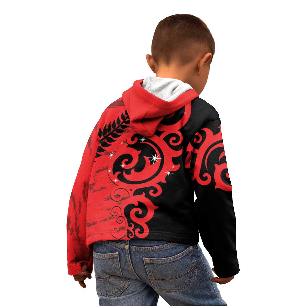 New Zealand Matariki Kid Hoodie Maori New Year Koru Pattern LT22 - Polynesian Pride