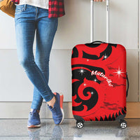 New Zealand Matariki Luggage Cover Maori New Year Koru Pattern