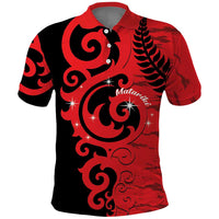 New Zealand Matariki Polo Shirt Maori New Year Koru Pattern