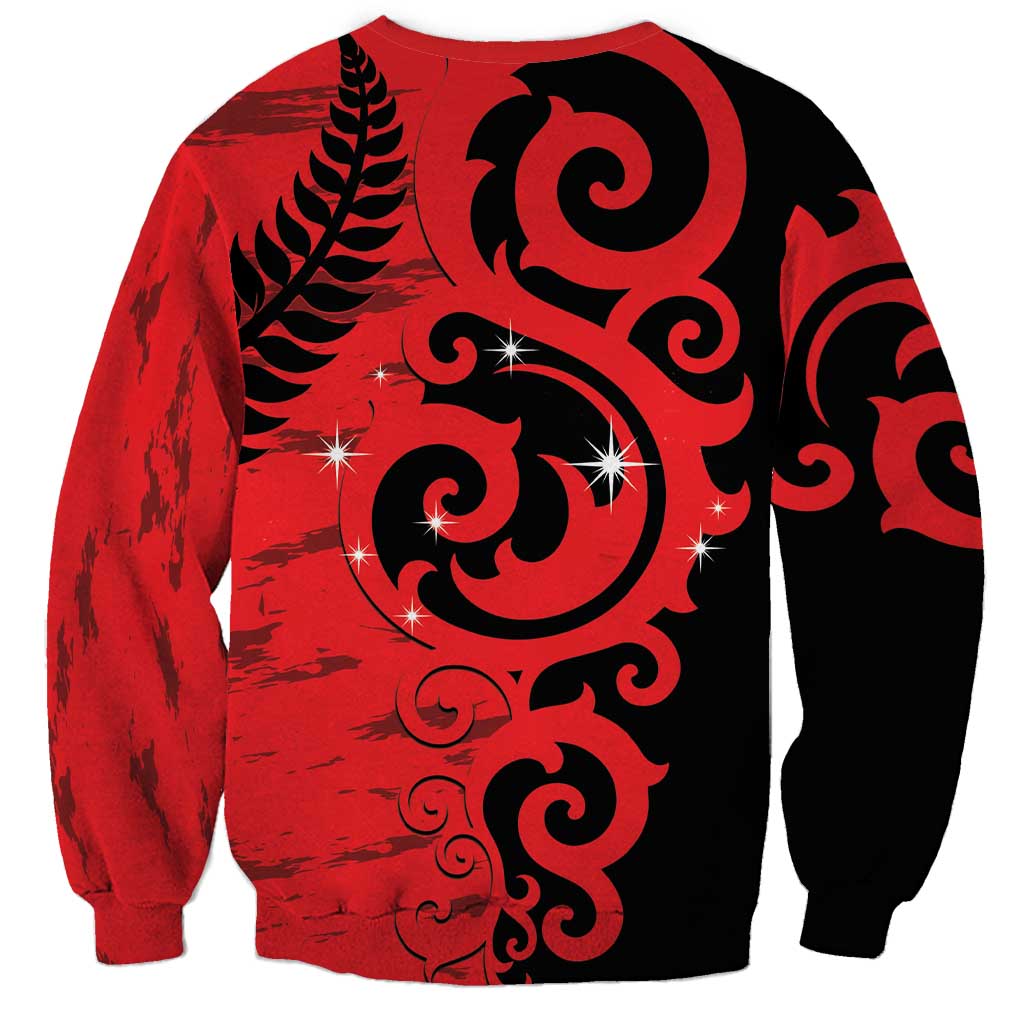 New Zealand Matariki Sweatshirt Maori New Year Koru Pattern