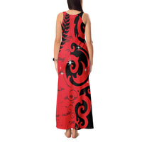 New Zealand Matariki Tank Maxi Dress Maori New Year Koru Pattern LT22 - Polynesian Pride