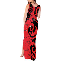 New Zealand Matariki Tank Maxi Dress Maori New Year Koru Pattern LT22 - Polynesian Pride