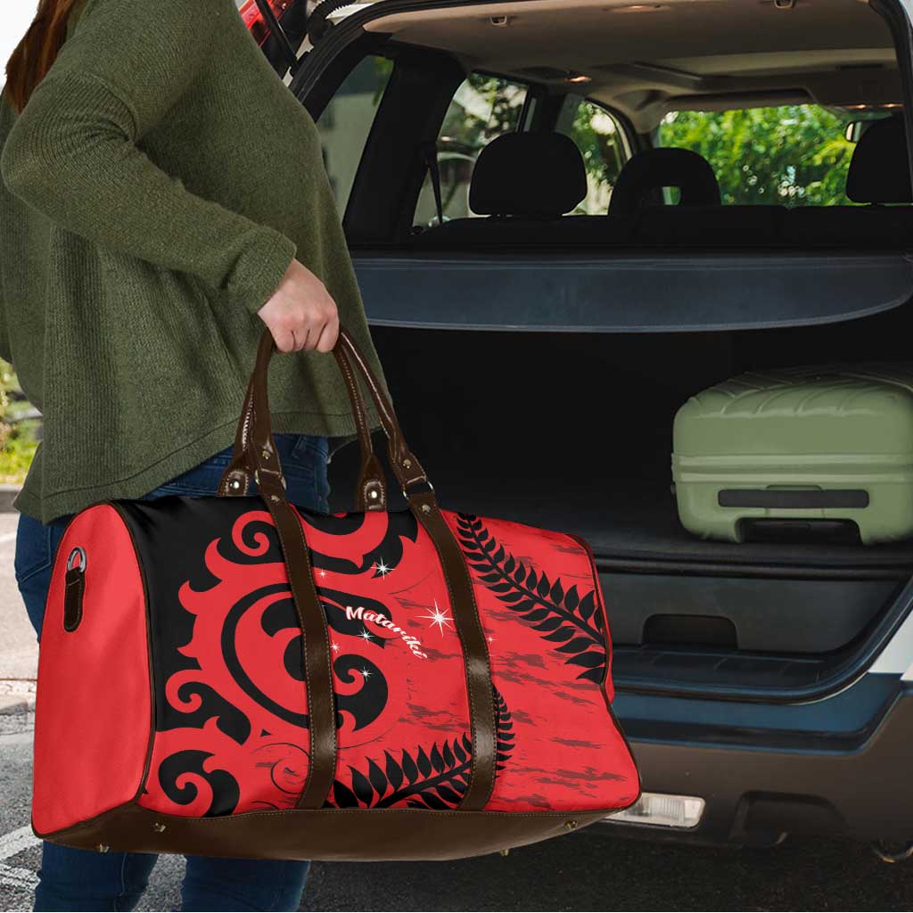 New Zealand Matariki Travel Bag Maori New Year Koru Pattern