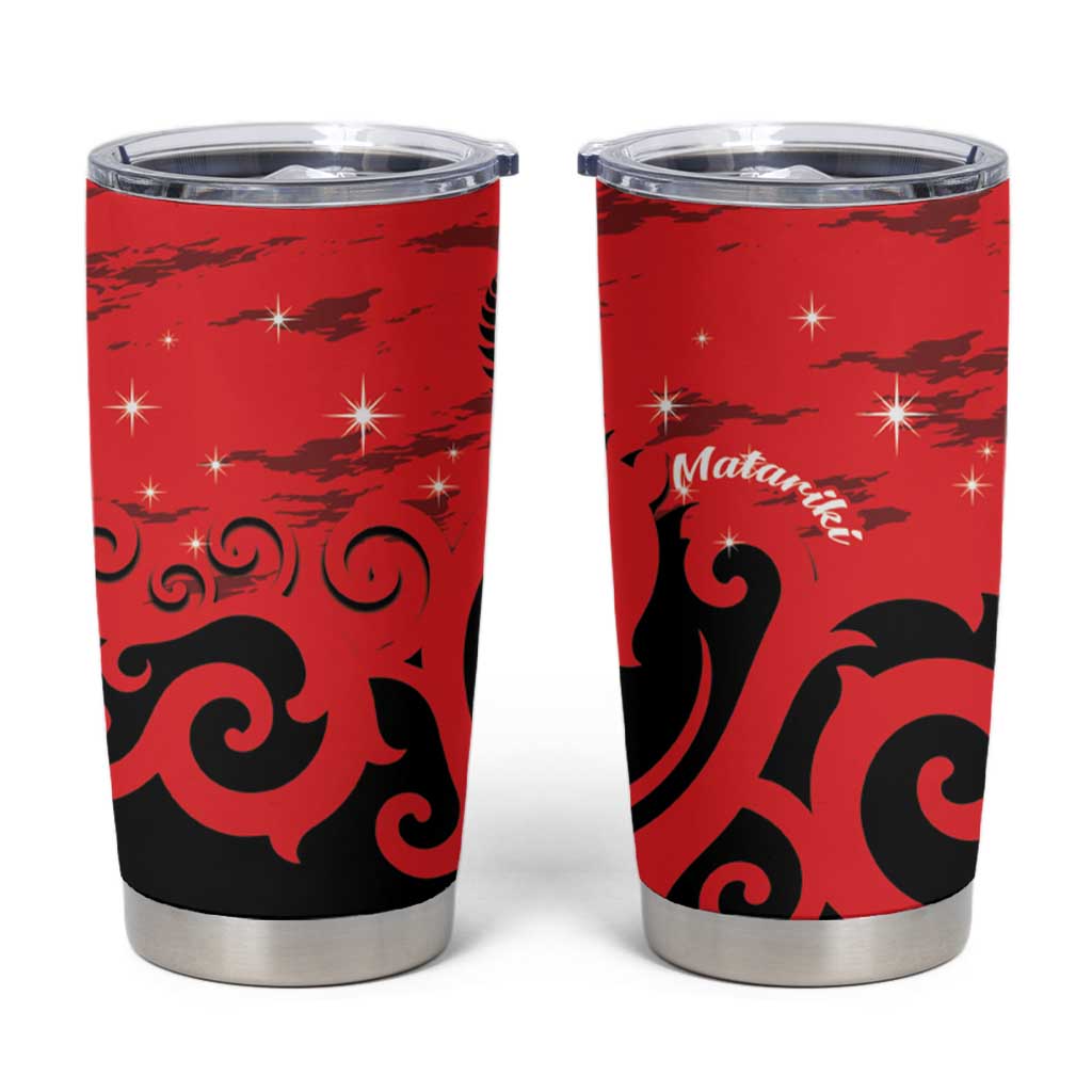 New Zealand Matariki Tumbler Cup Maori New Year Koru Pattern