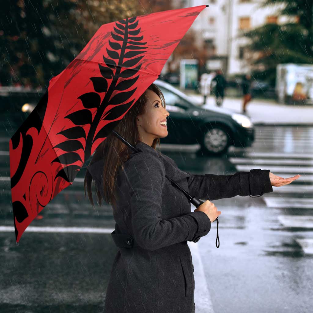 New Zealand Matariki Umbrella Maori New Year Koru Pattern