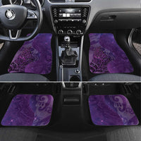 New Zealand Matariki Car Mats Maori Manaia Galaxy Silver Fern Purple Color