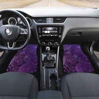 New Zealand Matariki Car Mats Maori Manaia Galaxy Silver Fern Purple Color