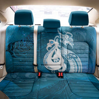 New Zealand Matariki Back Car Seat Cover Maori Manaia Galaxy Silver Fern Blue Color