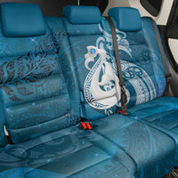 New Zealand Matariki Back Car Seat Cover Maori Manaia Galaxy Silver Fern Blue Color