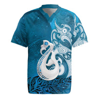 New Zealand Matariki Rugby Jersey Maori Manaia Galaxy Silver Fern Blue Color LT22 Blue - Polynesian Pride