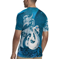 New Zealand Matariki Rugby Jersey Maori Manaia Galaxy Silver Fern Blue Color LT22 - Polynesian Pride