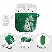 New Zealand Matariki AirPods Case Maori Manaia Galaxy Silver Fern Green Color