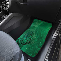 New Zealand Matariki Car Mats Maori Manaia Galaxy Silver Fern Green Color