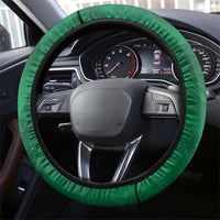 New Zealand Matariki Steering Wheel Cover Maori Manaia Galaxy Silver Fern Green Color