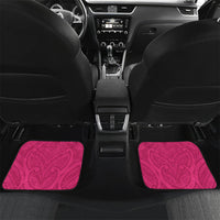 New Zealand Breast Cancer Awareness Car Mats Pink Ribbon Butterfly Maori Pattern