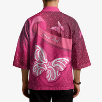 New Zealand Breast Cancer Awareness Kimono Pink Ribbon Butterfly Maori Pattern LT22 - Polynesian Pride