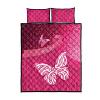 New Zealand Breast Cancer Awareness Quilt Bed Set Pink Ribbon Butterfly Maori Pattern LT22 - Polynesian Pride