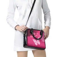 New Zealand Breast Cancer Awareness Shoulder Handbag Pink Ribbon Butterfly Maori Pattern LT22 - Polynesian Pride