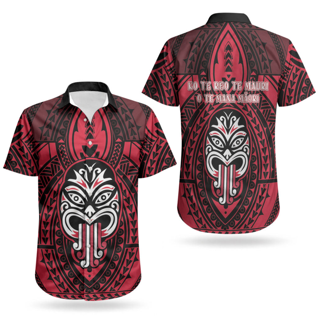 New Zealand Maori Language Week Couples Matching Off The Shoulder Long Sleeve Dress and Hawaiian Shirt Te Wiki O Te Reo Maori Hei Tiki LT22 - Polynesian Pride