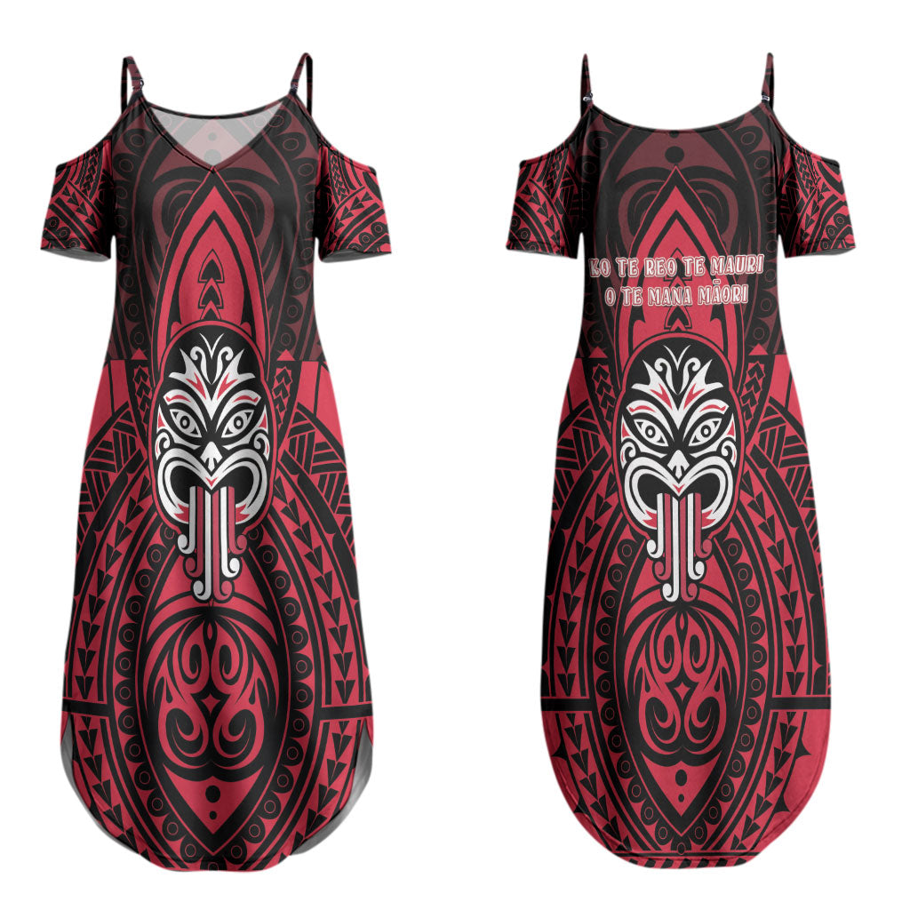 New Zealand Maori Language Week Couples Matching Summer Maxi Dress and Hawaiian Shirt Te Wiki O Te Reo Maori Hei Tiki LT22 - Polynesian Pride