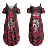 New Zealand Maori Language Week Couples Matching Summer Maxi Dress and Hawaiian Shirt Te Wiki O Te Reo Maori Hei Tiki LT22 - Polynesian Pride