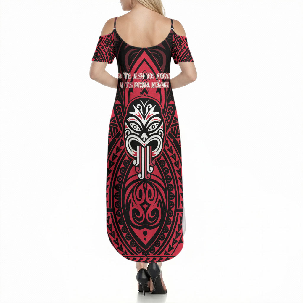 New Zealand Maori Language Week Summer Maxi Dress Te Wiki O Te Reo Maori Hei Tiki LT22 - Polynesian Pride