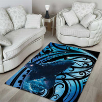 New Zealand Matariki Area Rug Maori Humpback Whale Galaxy