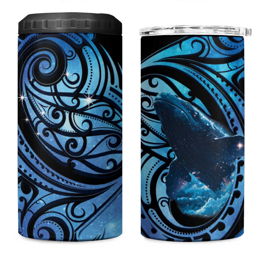 New Zealand Matariki 4 in 1 Can Cooler Tumbler Maori Humpback Whale Galaxy