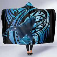 New Zealand Matariki Hooded Blanket Maori Humpback Whale Galaxy