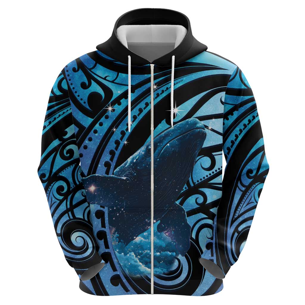 New Zealand Matariki Hoodie Maori Humpback Whale Galaxy