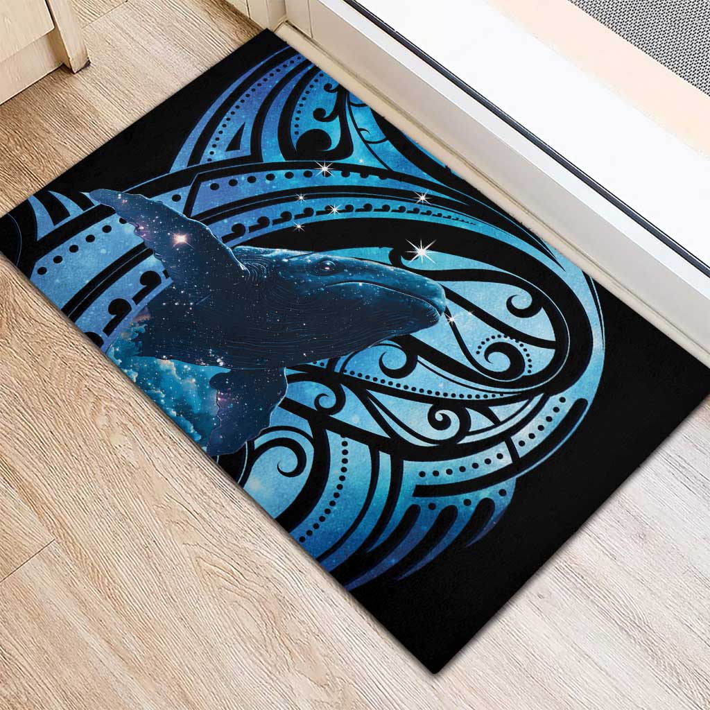 New Zealand Matariki Rubber Doormat Maori Humpback Whale Galaxy LT22 - Polynesian Pride