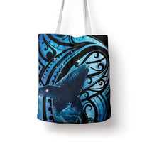 New Zealand Matariki Tote Bag Maori Humpback Whale Galaxy LT22 - Polynesian Pride