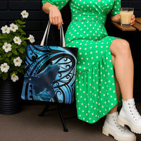 New Zealand Matariki Tote Bag Maori Humpback Whale Galaxy LT22 - Polynesian Pride