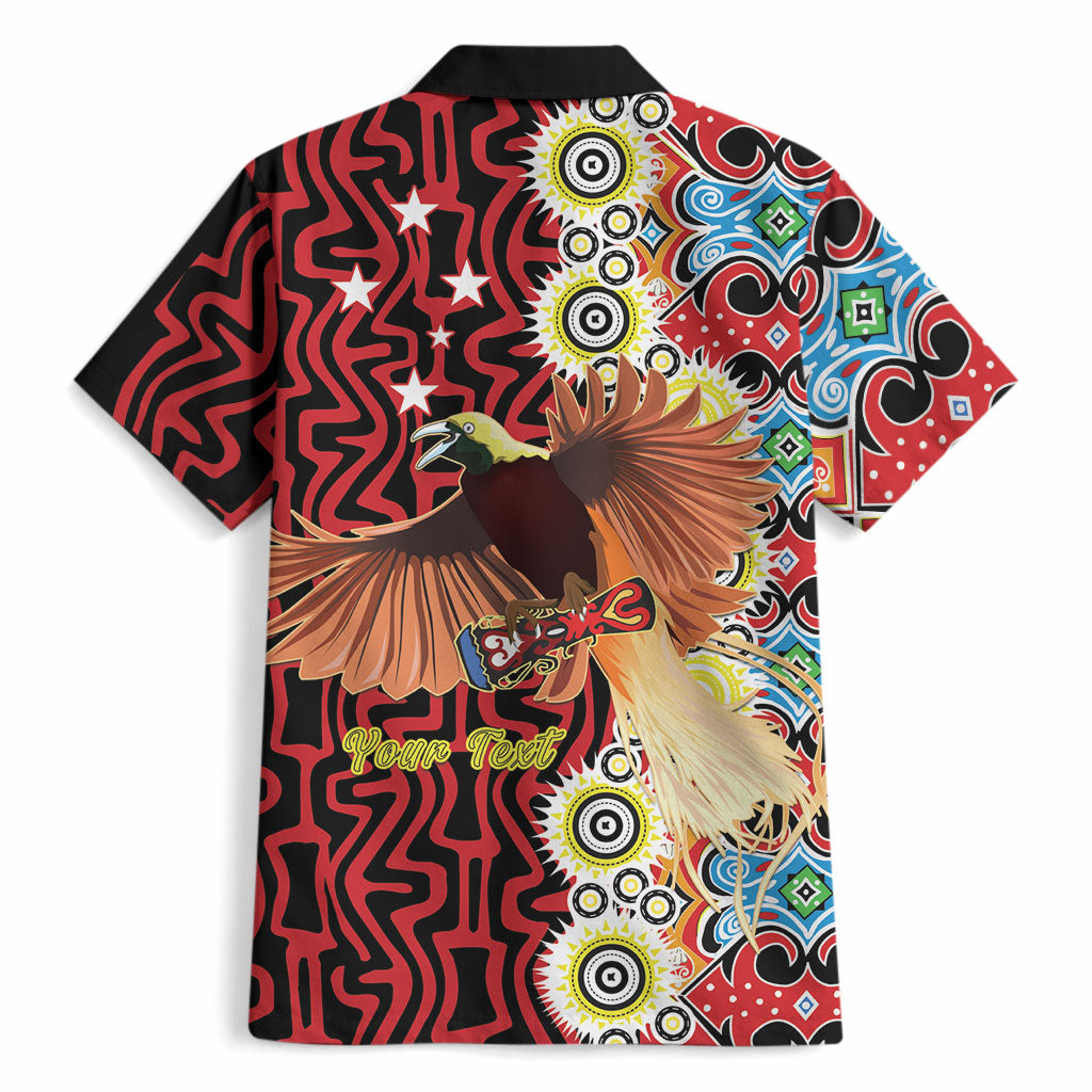 Personalised Papua New Guinea Pidgin Language Week Hawaiian Shirt Halo Olgeta Tok Pisin Wik Bird Of Paradise Oro Batik LT22 - Polynesian Pride