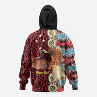 Personalised Papua New Guinea Pidgin Language Week Hoodie Halo Olgeta Tok Pisin Wik Bird Of Paradise Oro Batik LT22 - Polynesian Pride