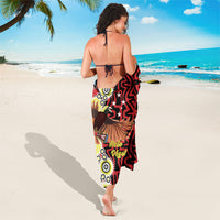 Papua New Guinea Pidgin Language Week Sarong Halo Olgeta Tok Pisin Wik Bird Of Paradise Oro Batik LT22 - Polynesian Pride